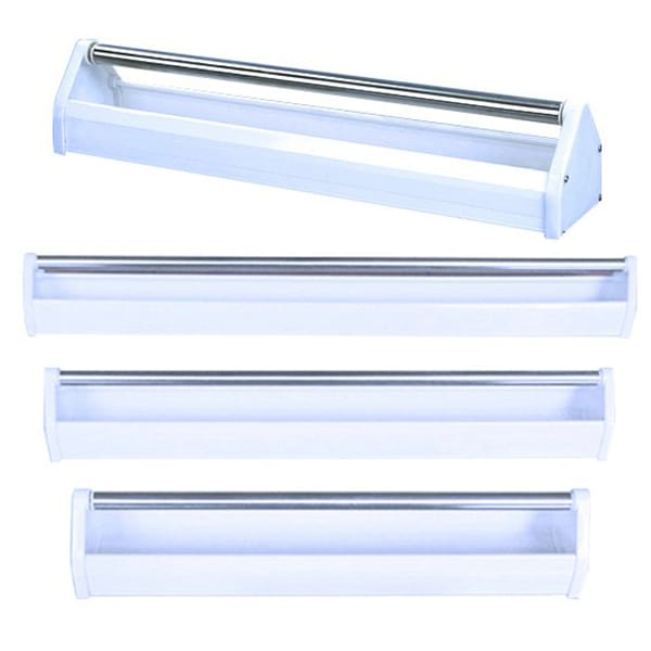 Plastic Feeder + Roller White 100cm